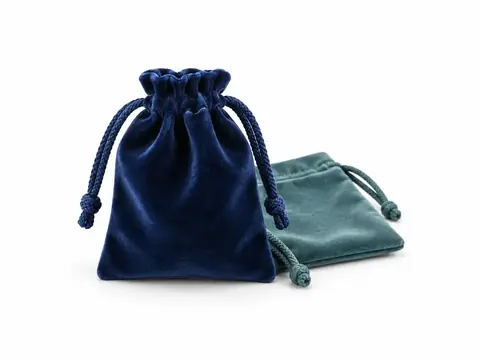 Velvet Pouches — illustrative product concept on a clean background