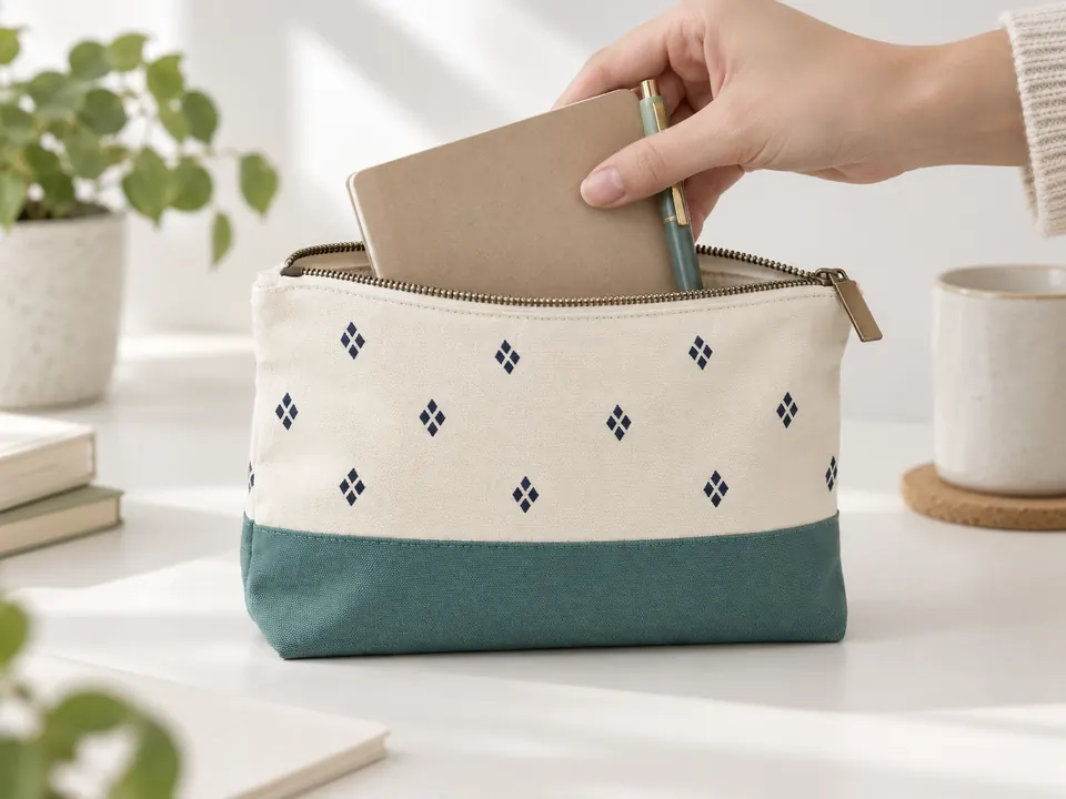 Zipper Pouches — illustrative example showing the product in use