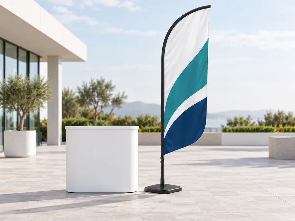 Advertising Flags — illustrative example showing the product in use