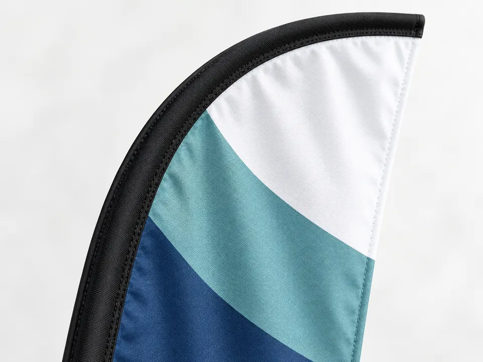 Blade Flags — close-up of the illustrative product materials and finish