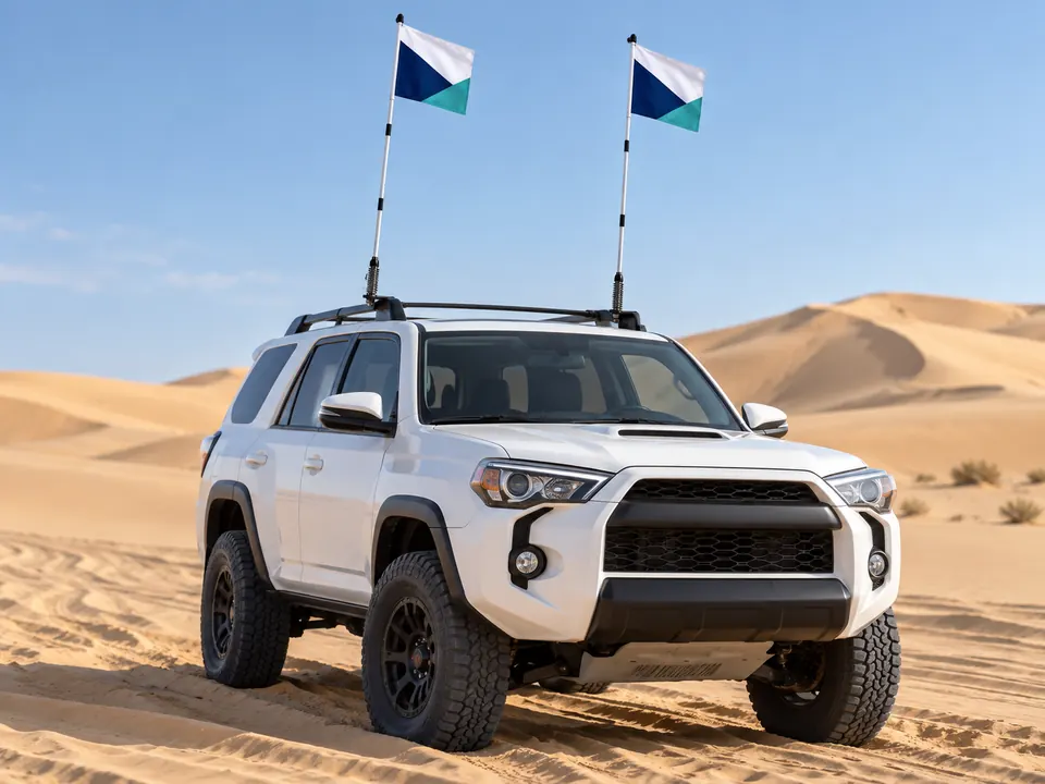Car Desert Flags — illustrative example showing the product in use