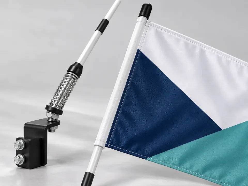 Car Desert Flags — close-up of the illustrative product materials and finish