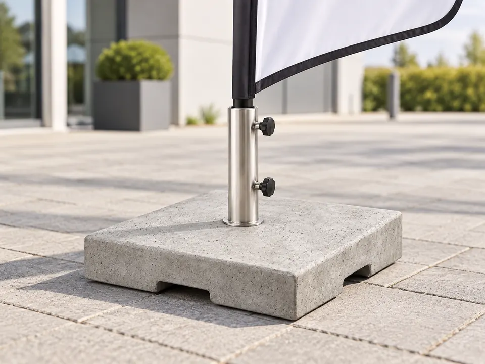 Concrete Bases — illustrative example showing the product in use
