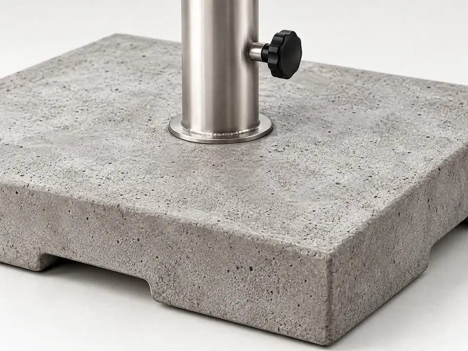 Concrete Bases — close-up of the illustrative product materials and finish