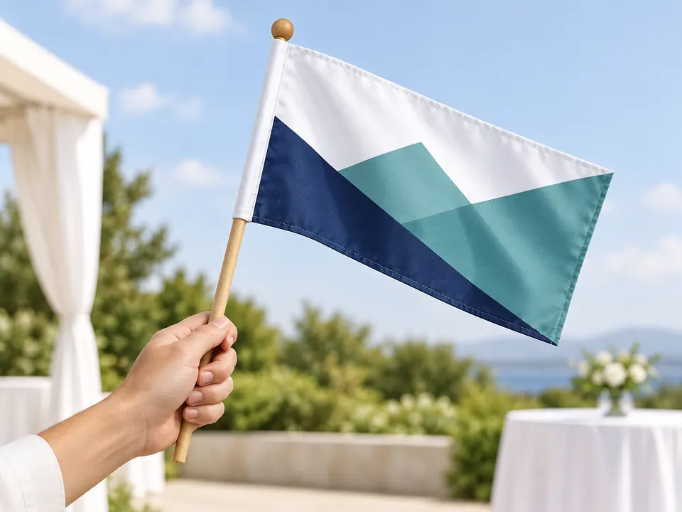 Hand Flags — illustrative example showing the product in use