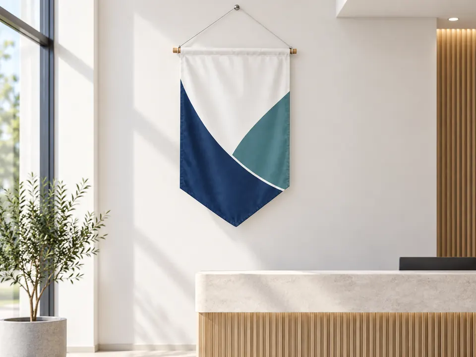 Hanging Conference Flags — illustrative example showing the product in use