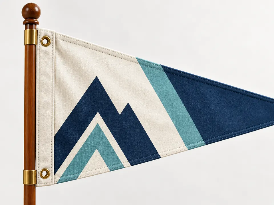 Pennant Flags — close-up of the illustrative product materials and finish