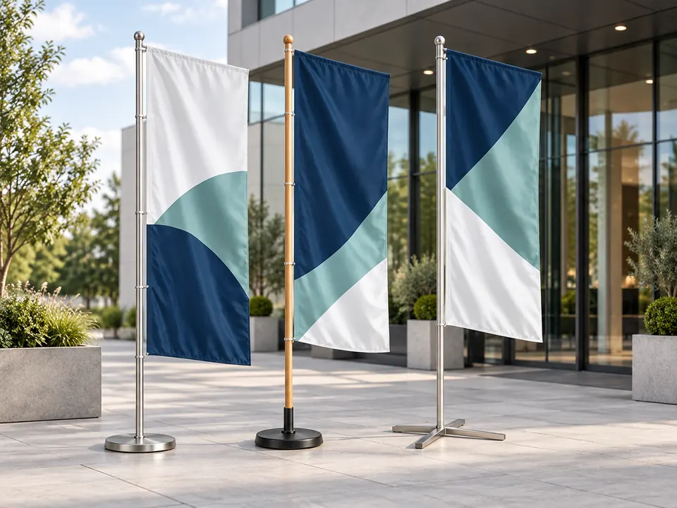Pole Flags — illustrative example showing the product in use