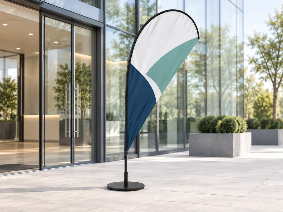 Tear Drop Flags — illustrative example showing the product in use