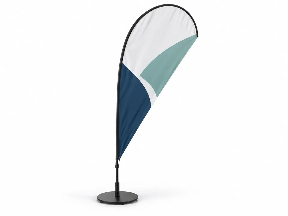 Tear Drop Flags — illustrative product concept on a clean background