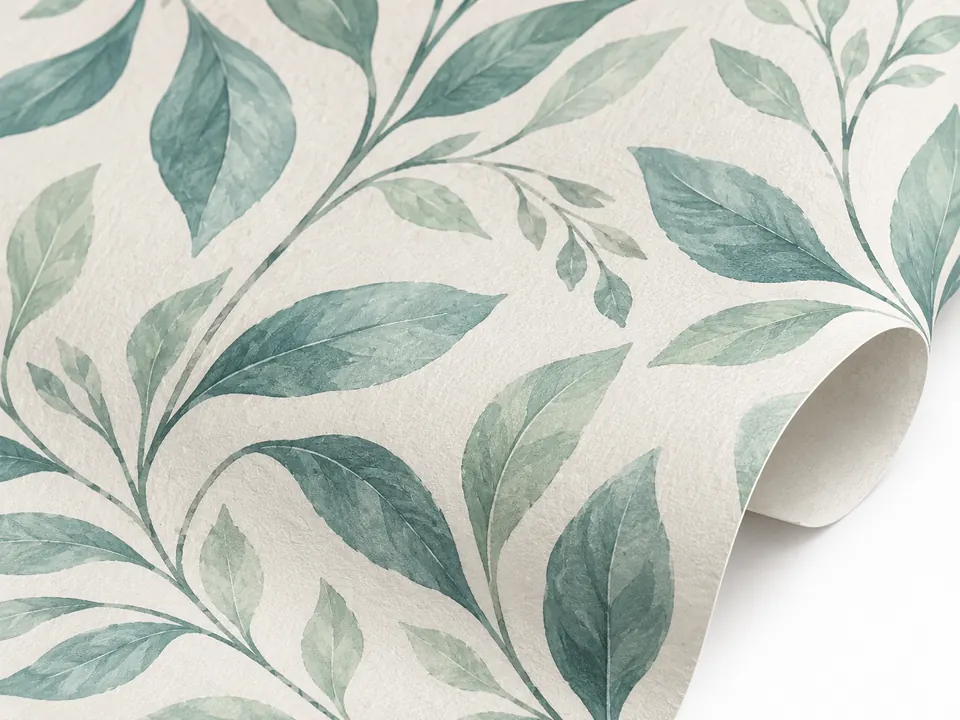 Bedroom Wallpaper — close-up of the illustrative product materials and finish