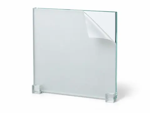 Blank Frosted Stickers — illustrative product concept on a clean background