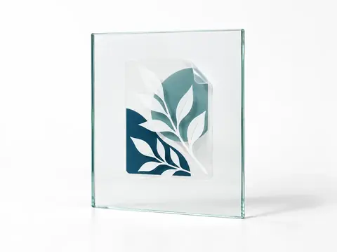 Clear Static Cling with White Ink — illustrative product concept on a clean background