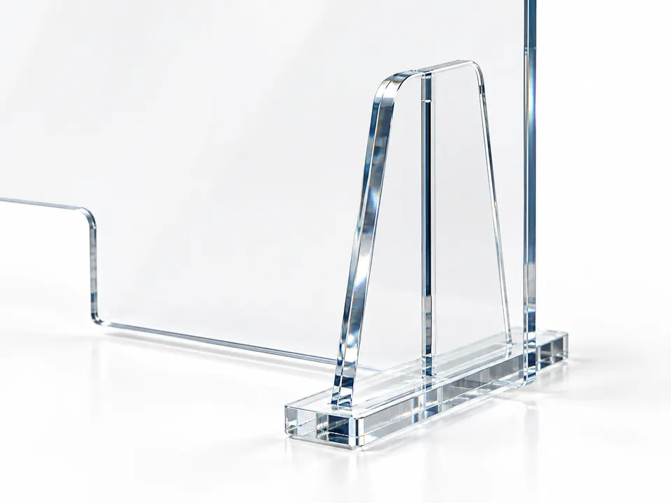 Counter Partitions — close-up of the illustrative product materials and finish