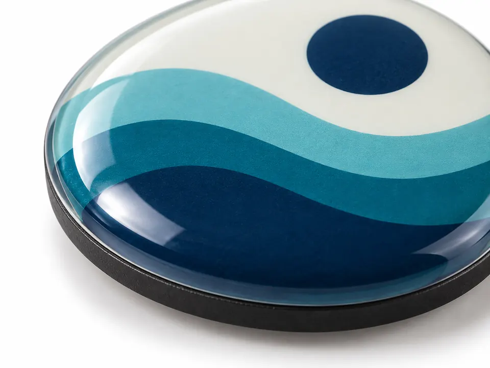 Domed Magnets — close-up of the illustrative product materials and finish