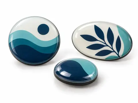 Domed Magnets — illustrative product concept on a clean background
