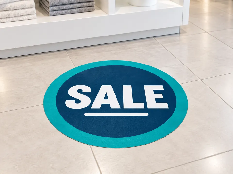 Floor Sale Stickers — illustrative example showing the product in use