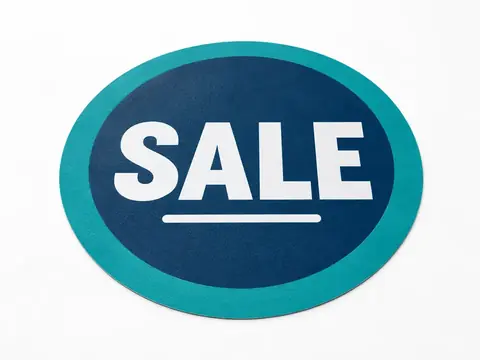Floor Sale Stickers — illustrative product concept on a clean background