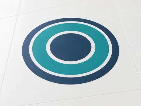 Floor Stickers — illustrative product concept on a clean background