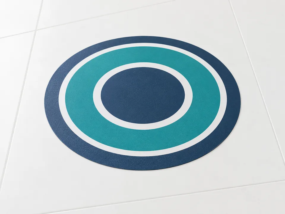 Floor Stickers — illustrative product concept on a clean background