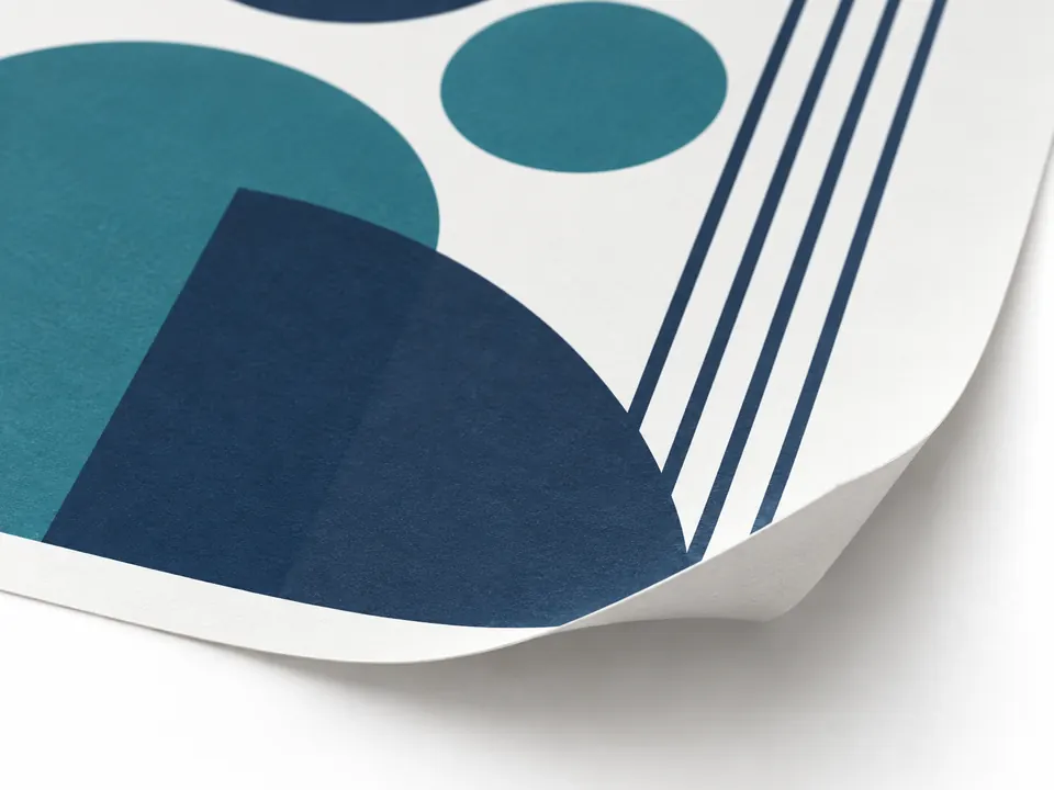 Large Posters — close-up of the illustrative product materials and finish