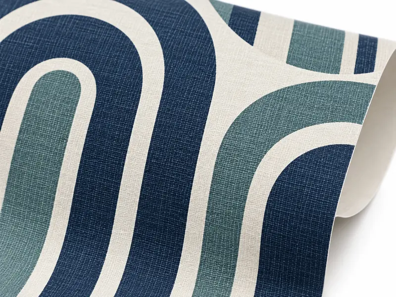Living Room Wallpaper — close-up of the illustrative product materials and finish