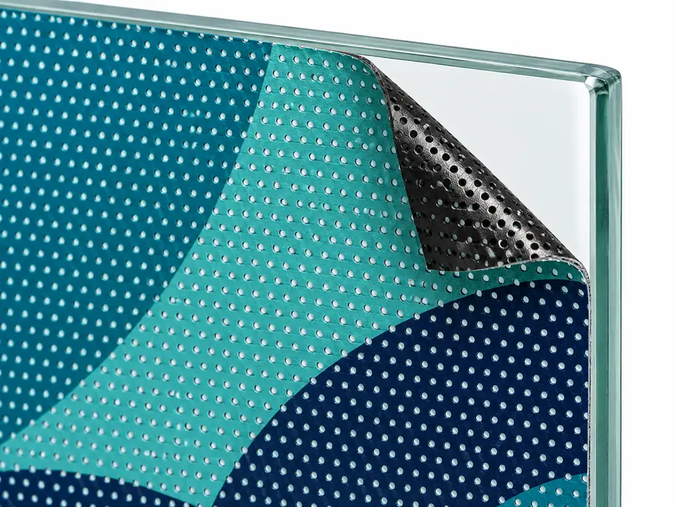 One Way Vision Stickers — close-up of the illustrative product materials and finish