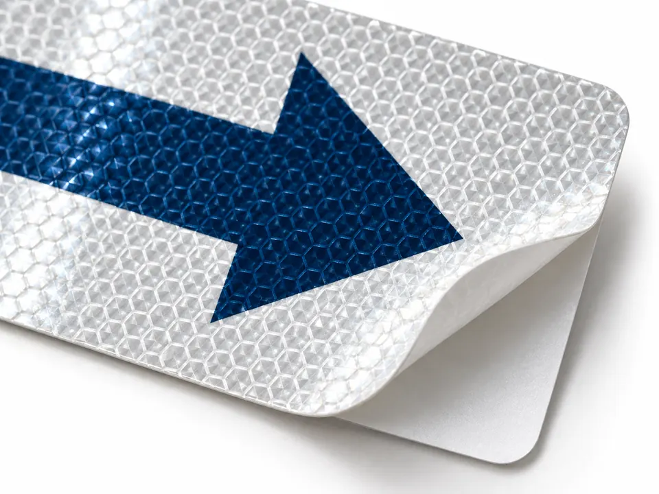 Reflective Stickers — close-up of the illustrative product materials and finish