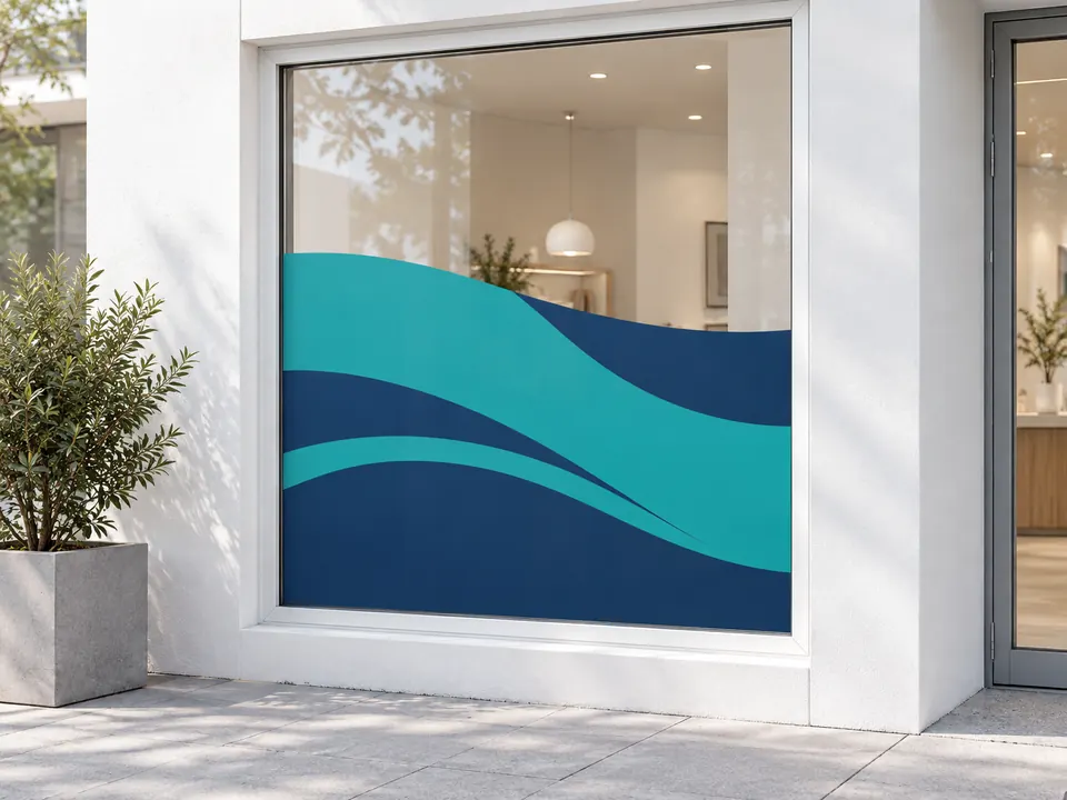 Window Graphics — illustrative example showing the product in use