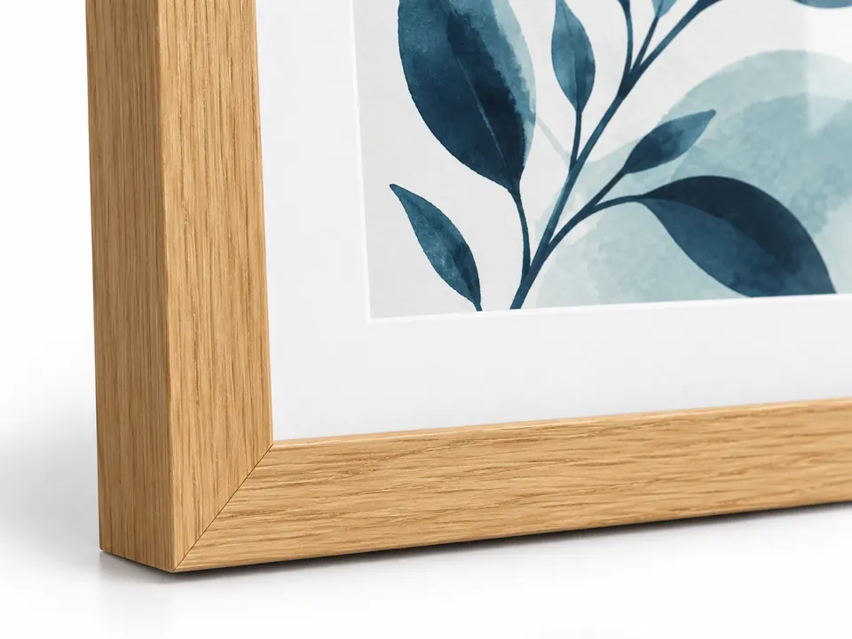 Wooden Frames — close-up of the illustrative product materials and finish