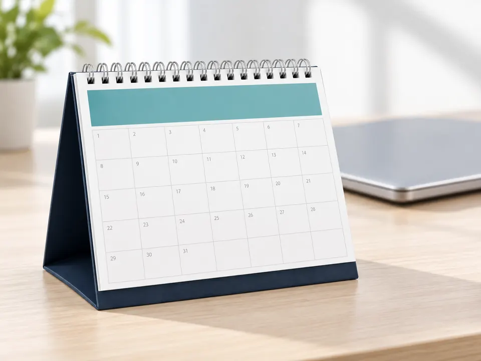 Calendars — illustrative example showing the product in use