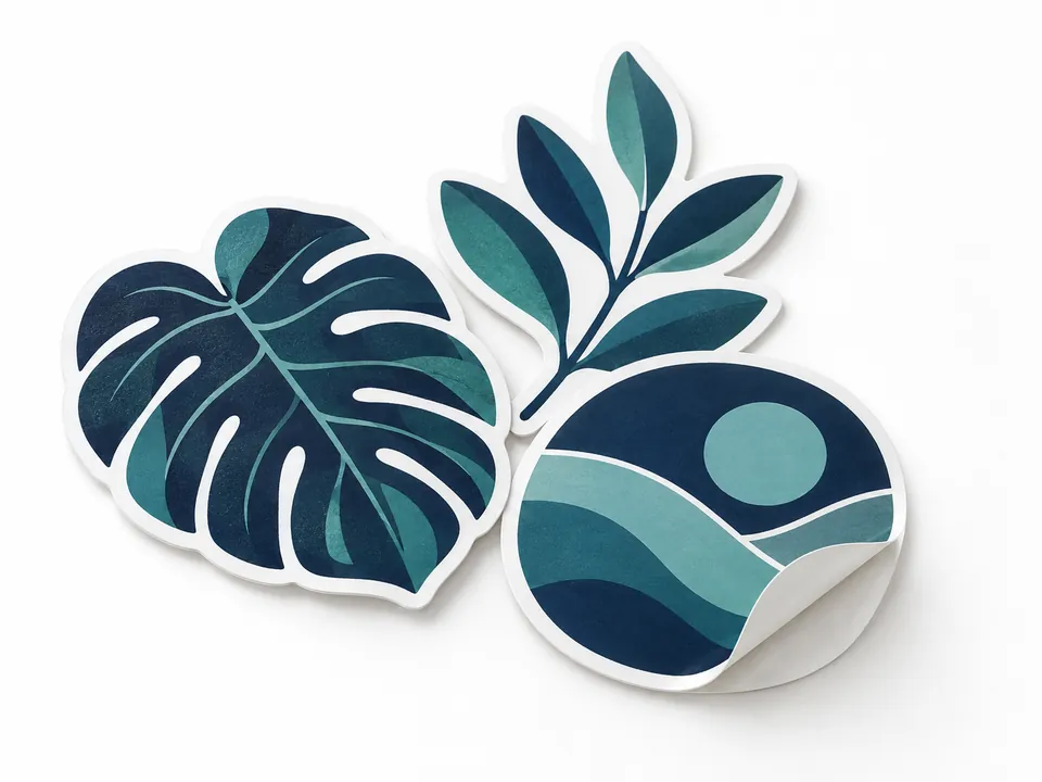 Die Cut Stickers — illustrative product concept on a clean background