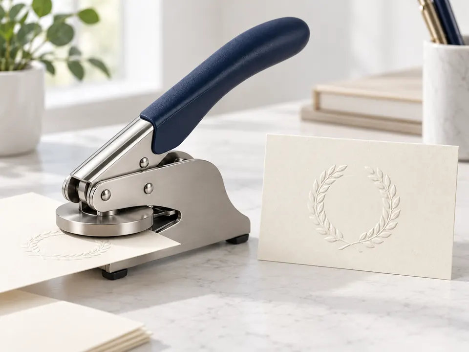 Embossing Seals — illustrative example showing the product in use