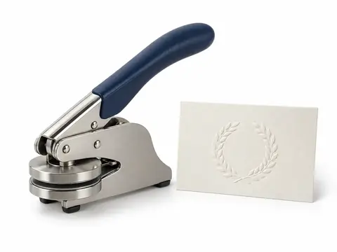 Embossing Seals — illustrative product concept on a clean background