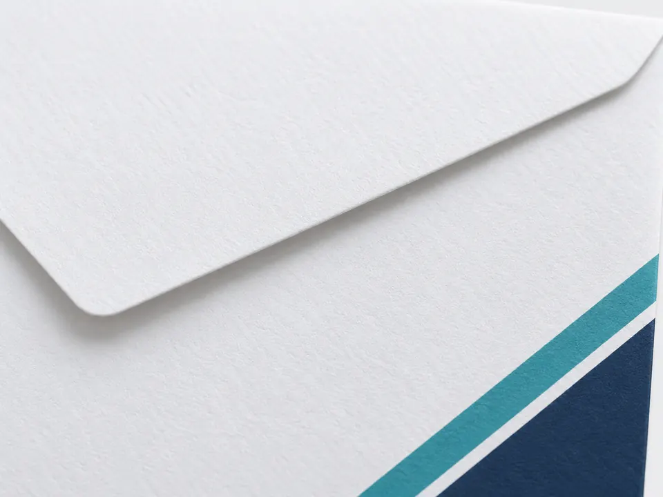 Envelopes — close-up of the illustrative product materials and finish