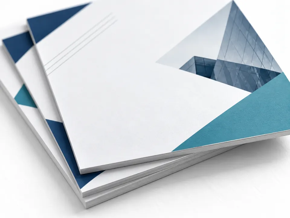 Flyers — close-up of the illustrative product materials and finish