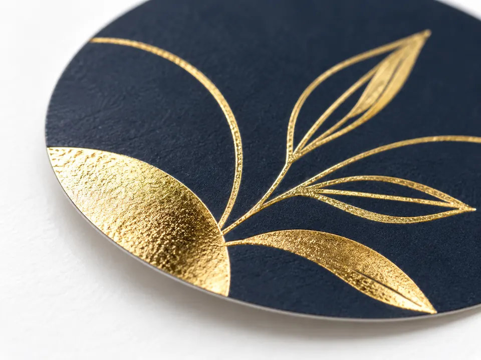 Foil Stickers — close-up of the illustrative product materials and finish