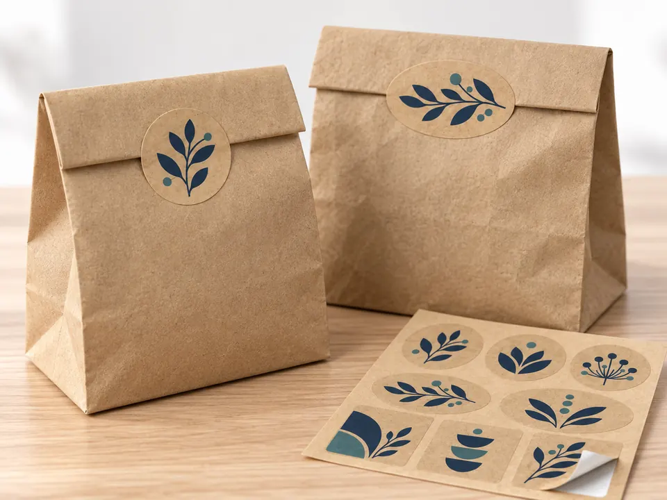 Kraft Paper Stickers — illustrative example showing the product in use