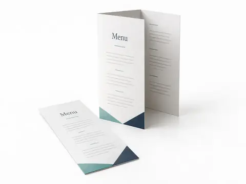 Menu Cards — illustrative product concept on a clean background