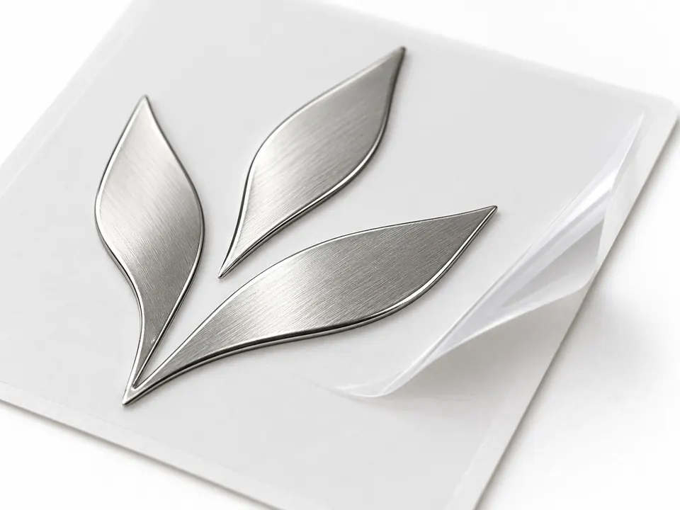 Metal Stickers — close-up of the illustrative product materials and finish