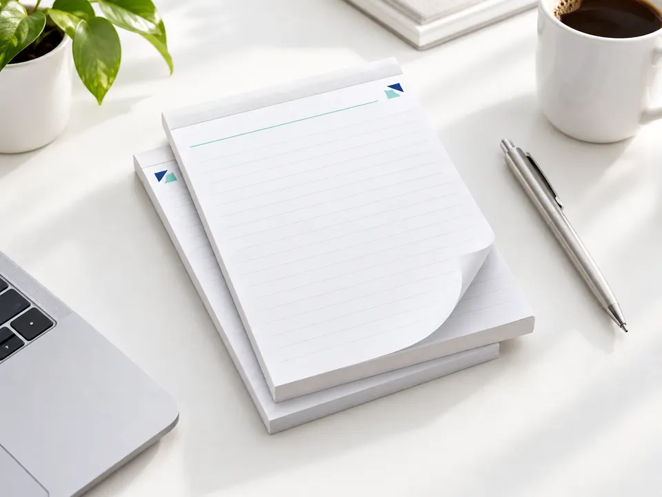 Notepads — illustrative example showing the product in use