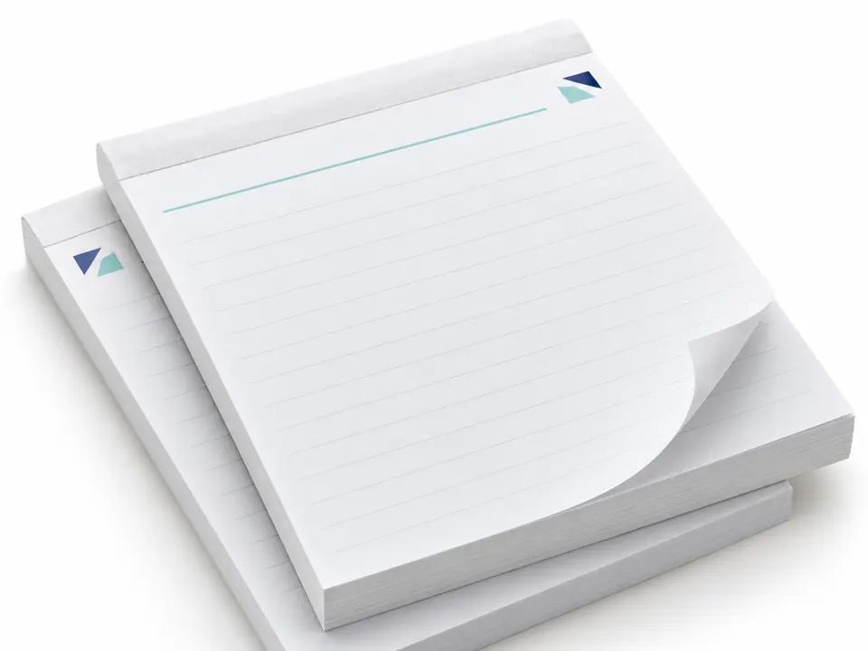 Notepads — close-up of the illustrative product materials and finish