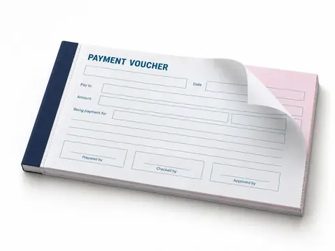 Payment Vouchers — illustrative product concept on a clean background