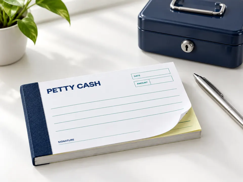 Petty Cash Vouchers — illustrative example showing the product in use
