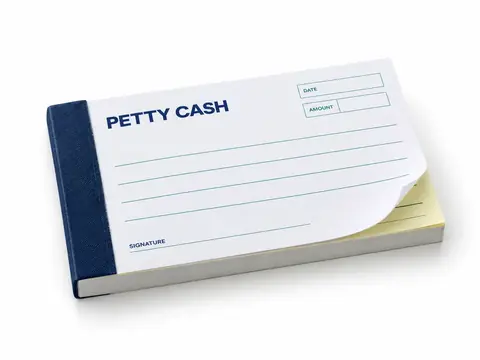 Petty Cash Vouchers — illustrative product concept on a clean background