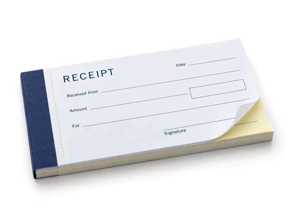 Receipt Vouchers — illustrative product concept on a clean background