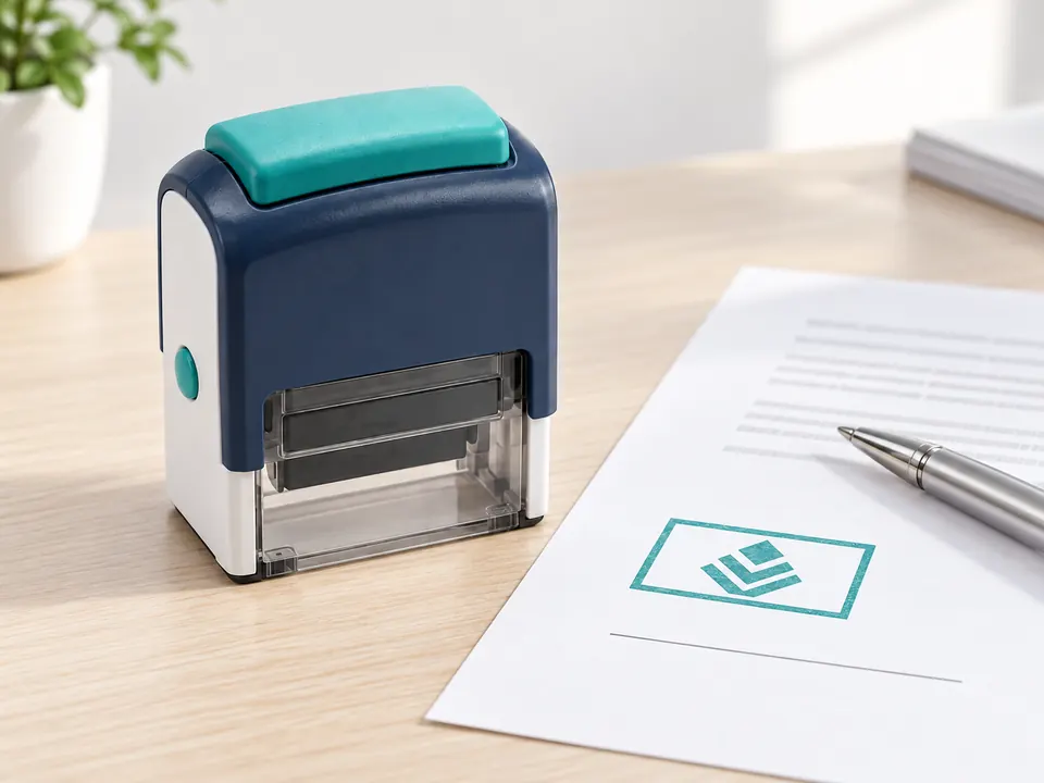 Self Ink Stamps — illustrative example showing the product in use