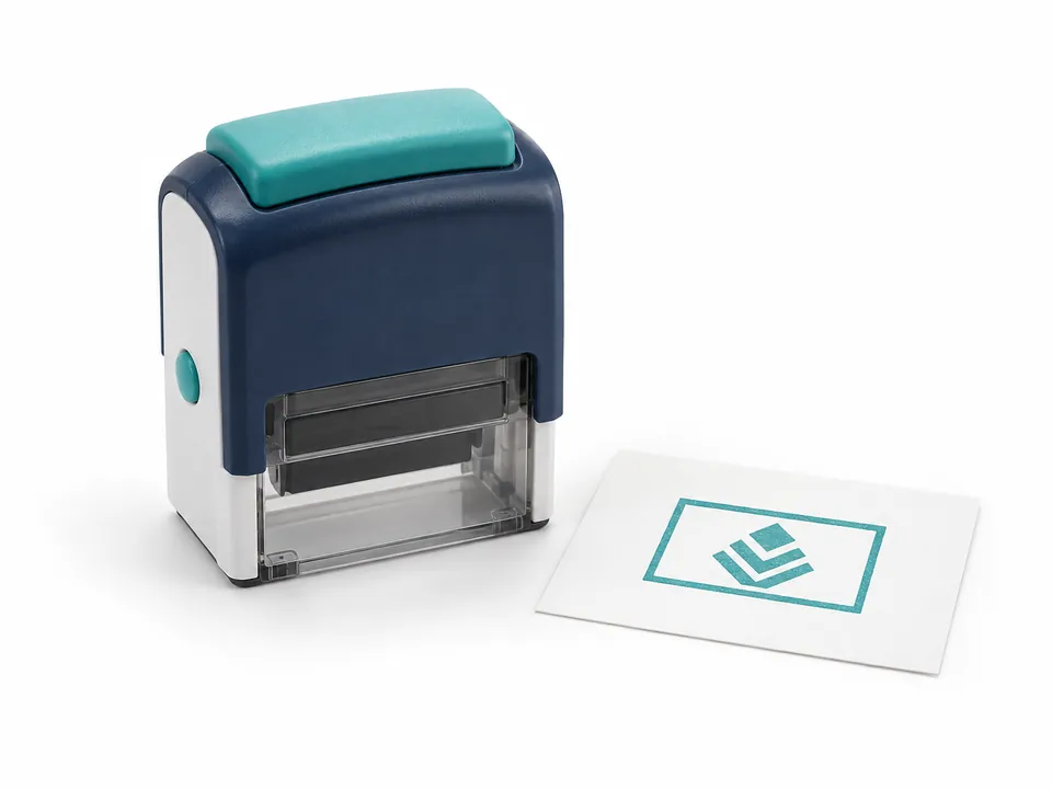 Self Ink Stamps — illustrative product concept on a clean background