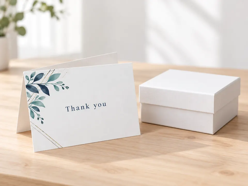 Thank You Cards — illustrative example showing the product in use