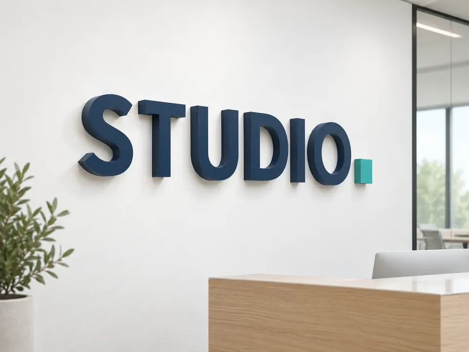 3D Signage — Unlit — illustrative example showing the product in use